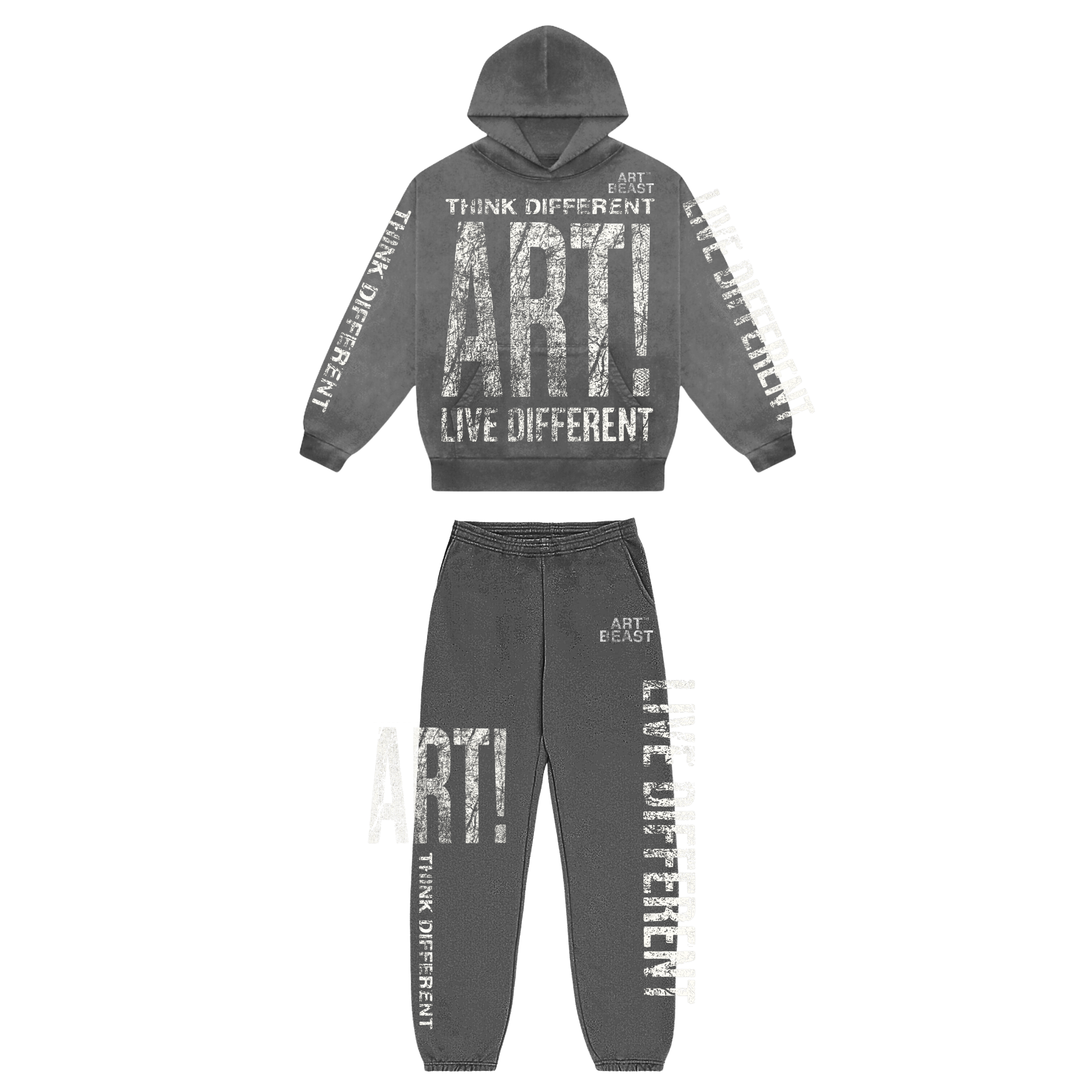 ARTBEAST - ART! - Garment Dyed Hoodie Set