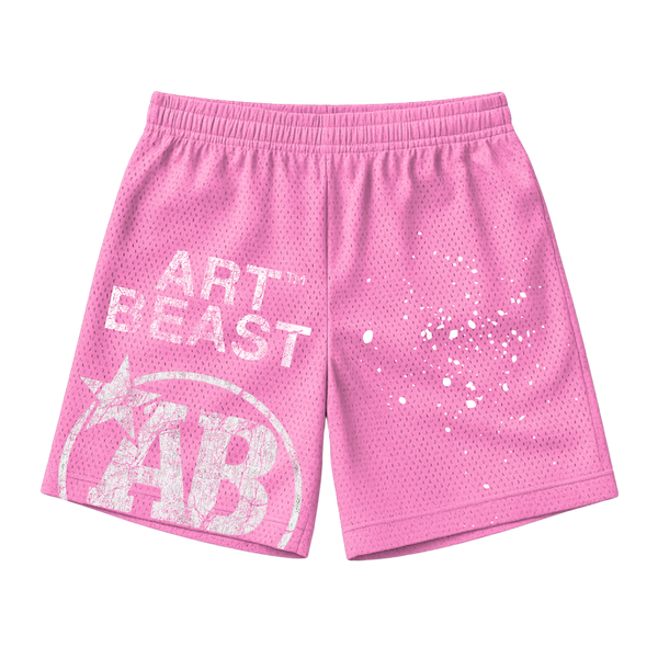 ARTBEAST - Weathered Mesh Shorts