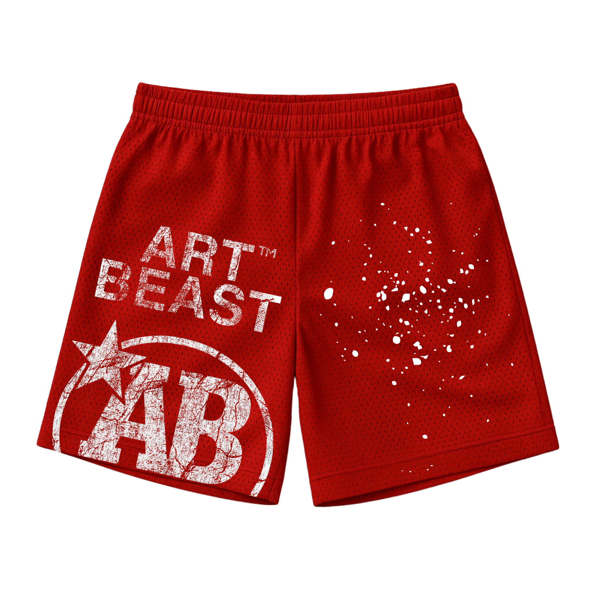 ARTBEAST - Weathered Mesh Shorts