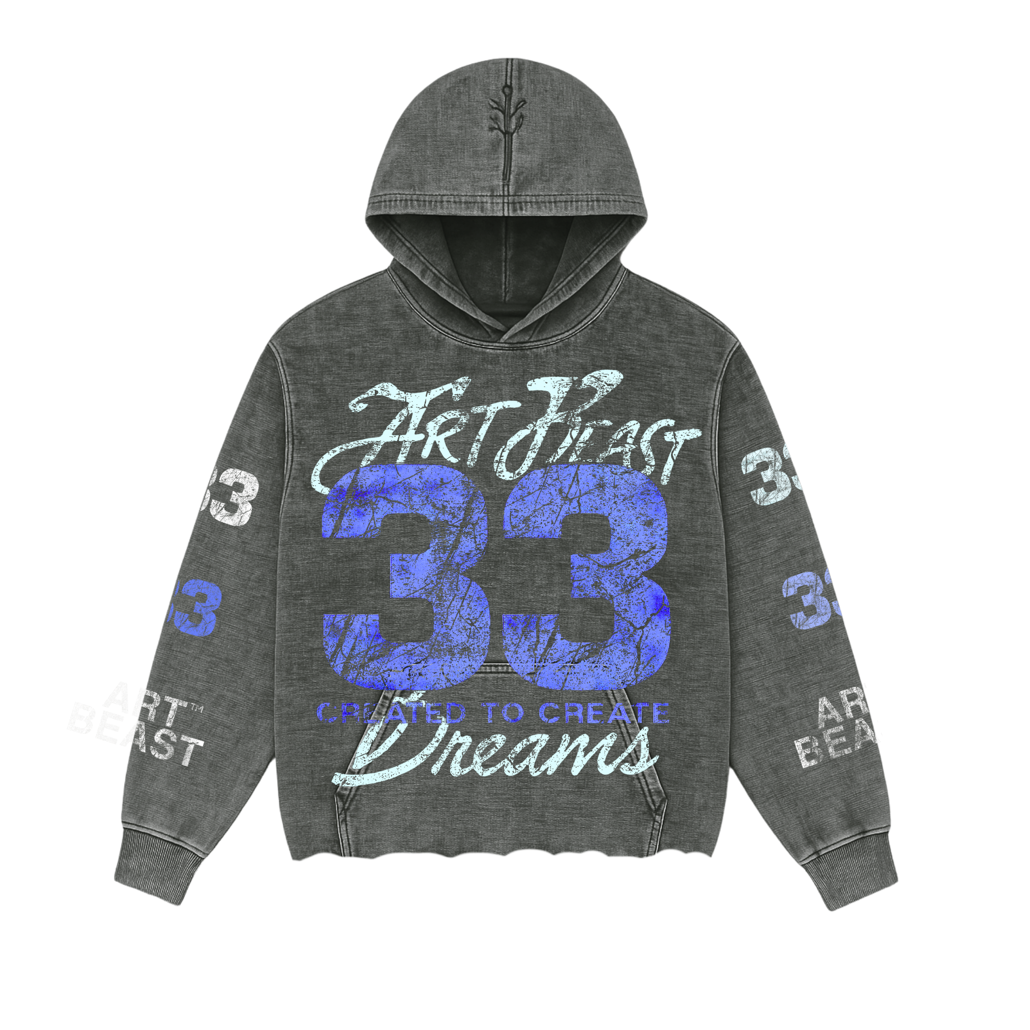 ARTBEAST - 33 - Mineral Wash Hoodie