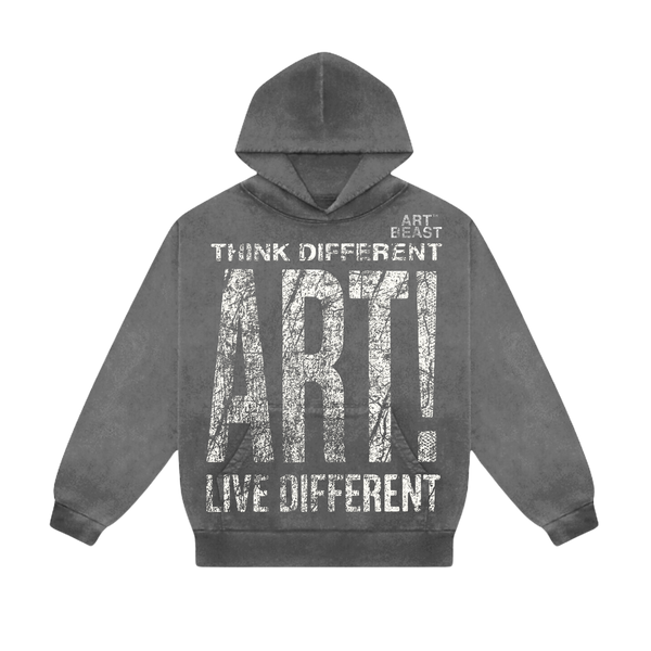 ARTBEAST - ART! - Garment Dyed Hoodie
