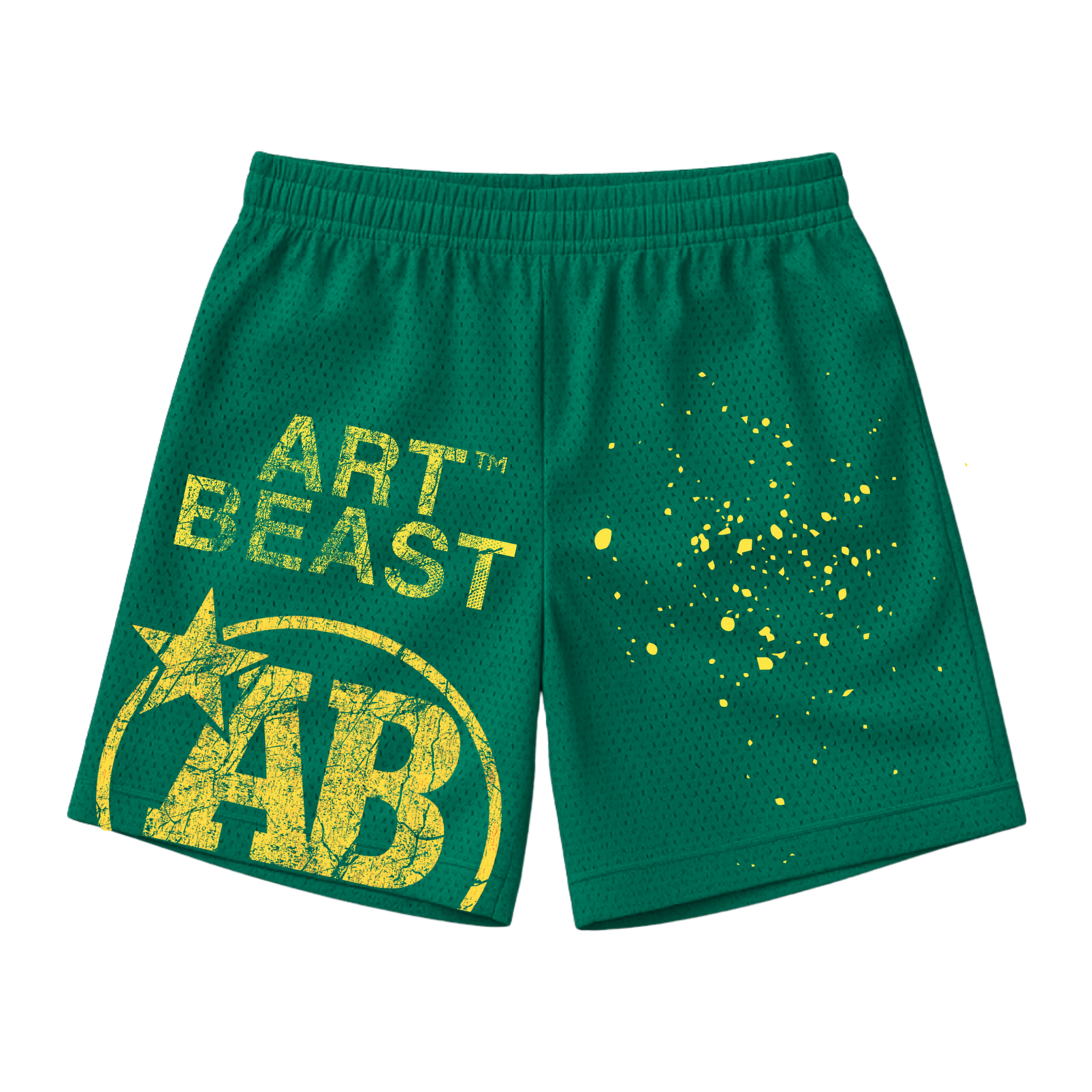 ARTBEAST - Weathered Mesh Shorts